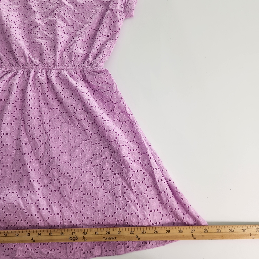 Copper Key Women's Dress Size S Lavender Eyelet Midi Short Sleeve V Neck NWT 01 - Picture 12 of 14